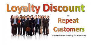 Loyalty Discount for Repeat Customers with Endeavour Training & Consultancy